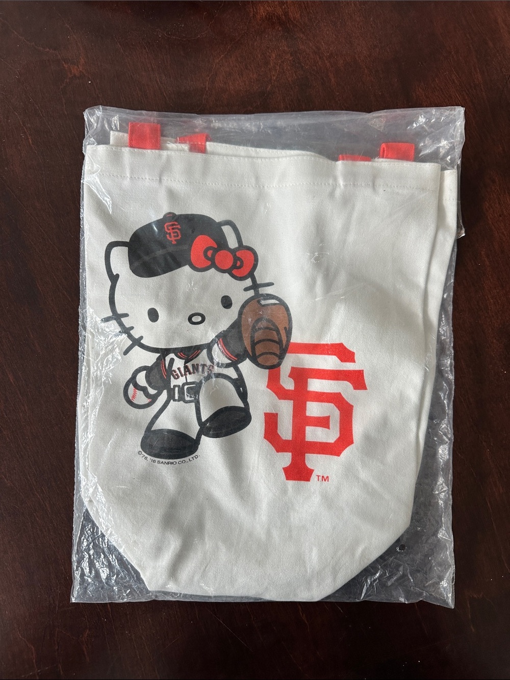 Sanrio Hello Kitty SF Giants Tote - Canvas bag with Orange and Black Accents